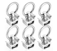 VOANZO Anneau de cerclage, Accessoire à Goujon Unique, Rail en L, capacité de 4 000 LB, Dispositif de retenue en Aluminium, contrôle de la Cargaison pour Installation logistique sur Voie aérienne