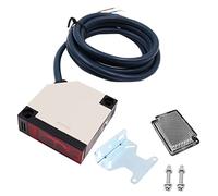 VOANZO Barrière de lumière réfléchissante Barrière de passage avec détecteur de réflexion à miroir optique Capteurs à interrupteur - Lumière IR 4M