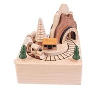 VOANZO Boîte à Musique Train, boîte à Musique en Bois de hêtre avec Canon en ré Majeur, Cadeau en Bois fabriqué à la Main pour Anniversaire, Saint-Valentin, Noël, décoration intérieure