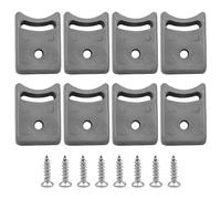 VOANZO Butées en Caoutchouc pour poulie de Porte de Salle de Douche, 8 pièces, empêche Les dommages à la poulie