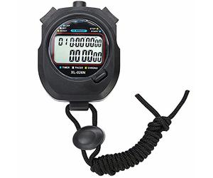 VOANZO Chronomètre de Sport avec minuteur de précision 1/100 Secondes 10 mémoires Grand écran pour la Natation, la Course à Pied, l'entraînement Sportif