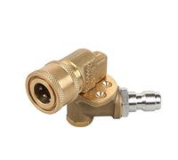 VOANZO Coupleur pivotant en laiton | Adaptateur pour nettoyeur haute pression Conseils 1/4" Déconnexion rapide 180 degrés 5 angles réglables pour outil de nettoyage