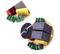 VOANZO Haut-parleur croisé 2 voies 100 W haute et basse fréquence 2800 Hz pour haut-parleurs d'étagère Hi-Fi, haut-parleurs centraux, haut-parleurs surround ronds