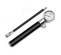 VOANZO Kit de réparation de pneus de vélo avec Mini Pompe à vélo avec manomètre Haute Pression 210 PSI, Pompe à vélo de Montagne Haute Pression Portable