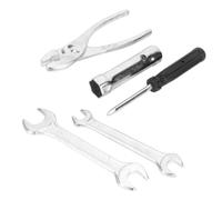 VOANZO Kit d'outils de réparation de Moto 5 pièces avec Tournevis, Pince, clé, Jeu de Douilles pour Bougies d'allumage, boîte à Outils Portable pour Moto, Scooter et Entretien