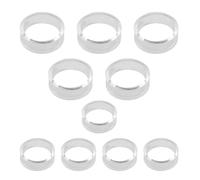 VOANZO Lot de 10 supports de présentation en acrylique pour boules rondes transparentes, support de boules de cristal, support de présentation pour collections de baseball, softball, balle(4,5/3,2 cm)