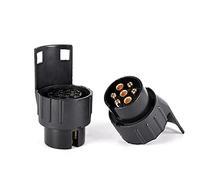 VOANZO Lot de 2 adaptateurs 7 à 13 fiches de remorque 13 Broches vers 7 Broches pour Camion, remorque, Caravane, Bateau