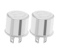 VOANZO Lot de 2 Relais Clignotants à 2 Broches 12 V 15 A 100 W pour la Fixation des Clignotants de Voitures, Motos, fourgonnettes, camions Plus Anciens