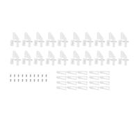 VOANZO Lot de 20 Klaxons de Commande pour Micro-Avion RC avec écrous, Klaxons de Commande en Forme de U pour Avion à voilure Fixe en Mousse, tiges de Liaison réglables pour Connexion de gouvernail