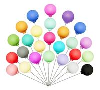 VOANZO Lot de 30 mini ballons colorés pour décoration de gâteau de mariage, anniversaire de mariage, fiançailles