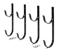 VOANZO Lot de 4 Crochets en Aluminium de qualité supérieure pour poteaux télescopiques, Outils de Jardin et Accessoires de Piscine