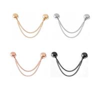 VOANZO Lot de 4 Pinces magnétiques Multifonctions pour vêtements, Fixation des Jambes de Pantalon, Boucle magnétique détachable, sans Clous et sans Couture, Boucle magnétique de Fermeture des Jambes