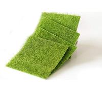 VOANZO Lot de 5 tapis de gazon artificiel réaliste et mousse - Gazon synthétique pour clôture, jardin, décoration d'intérieur, murs de verdure (30 x 30 cm)
