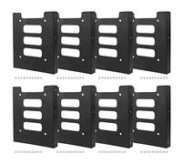 VOANZO Lot de 8 supports de disque dur SSD de 6,3 cm à 8,9 cm avec vis en métal noir