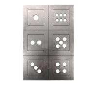 VOANZO Moule de soudage en Acier Inoxydable, Plaque de soudage, Pratique du soudage pour débutants, Pratique du soudage pour Novices, kit de soudage par dés de tôle, kit de Moule de soudage en Acier