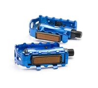 VOANZO Pédales De Vélo De Montagne 1 Paire en Alliage D'aluminium Vélo Pliant Pédales De Vélo en Plein Air Vélo Accessoire (Bleu)