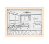 VOANZO Peinture LED Art Mural Peinture Lumineuse Décoration LED Photo Rougeoyante Peinture Éclairage Réglable En Trois Couleurs Peinture Mur Art Décor Expérience Lumière Et Ombre L'art Du Cadre Photo