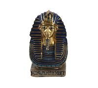 VOANZO Petit Cobra doré et Masque de vautour de Pharaon Statue Dynastie égyptienne Roi TUT Buste Figurine avec hiéroglyphes