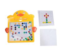 VOANZO Planche à Dessin magnétique, échiquier Graffiti extérieur et intérieur, Jeu de Puzzle à Points magnétiques pour garçons et Filles de Plus de 3 Ans (24,5 x 25,5 x 2,5 cm)