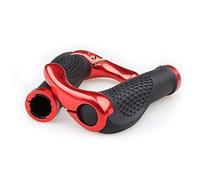 VOANZO Poignées de Guidon de vélo, poignées de Guidon de VTT en Caoutchouc de Conception Ergonomique avec Cornes d'extrémités de Barre, Protecteur Confortable