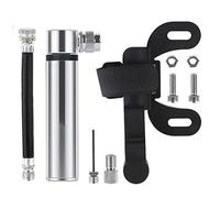 VOANZO Pompe de Traction à vélo à Haute Pression, Mini-Pompe de Cyclisme Portable vélo de Pliage vélo Route/Montagne Gonflable (Argent)