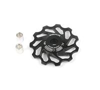 VOANZO poulie de dérailleur arrière Roue de Guidage en Aluminium poulie de dérailleur arrière pour VTT vélo de Route (Noir)
