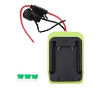 VOANZO Power Wheel DIY Adaptateur pour Ryobi 40 V Lithium-ION Batterie Dock Connecteur d'alimentation Fil Robotique Fil de Calibre 14 avec fusible et Interrupteur Vert