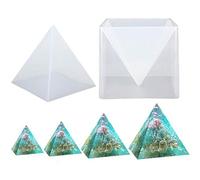 VOANZO Pyramide Moule En Silicone 15 CM DIY Ornement Décoration Moule Époxy Couleur Crème Fleur Séchée Moule Transparent
