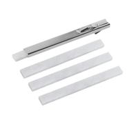 VOANZO Stéatite pour Soudure 4 Crayons en Ardoise avec 1 Porte-Crayon en Ardoise Marqueurs en stéatite pour marquage de l'acier Outils de marquage industriels mécaniques Ensemble de Crayons 125x12mm