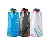 Voarge 3 pièces Bouteille pliable de 700 ml, bouteille d’eau pliable, flexible, réutilisable, pour la randonnée, les aventures, les voyages