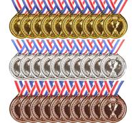 Voarge 30 Pièces Médailles Enfants, Plastique Medaille, Médailles pour fêtes d'enfants,Médailles des lauréats des Concours
