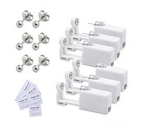 Voarge 6 pièces pistolet de perçage d'oreille, kit de pistolet de perçage de nez d'oreille stérile jetable de sécurité outil auto-perçant indolore avec des goujons d'oreille,surface lisse