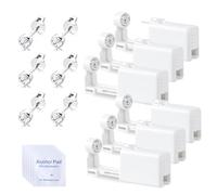 Voarge 6 pièces pistolet de perçage d'oreille, kit de pistolet de perçage de nez d'oreille stérile jetable de sécurité outil auto-perçant indolore avec des goujons d'oreille Kit de piercing asepsie,