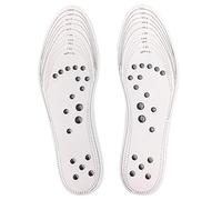 Voarge Acupression - Semelles - Appareil de massage des pieds - Thérapie magnétique - Perte de poids pour les pieds - Lavable et découpable - Convient pour les hommes et les femmes - 1 paire (blanc)