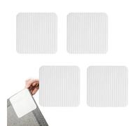 Voarge Antidérapant Tapis Grippers, Pinces Lavables pour Tapis, Autocollant Tapis Antidérapant, pour Le Bois Stratifié Tuile Marbre Parquet Sols 10x10cm 4