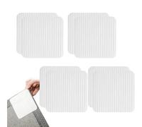 Voarge Antidérapant Tapis Grippers, Pinces Lavables pour Tapis, Autocollant Tapis Antidérapant, pour Le Bois Stratifié Tuile Marbre Parquet Sols 10x10cm 8