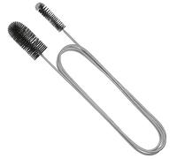 Voarge Brosse de nettoyage d'aquarium - 150 cm - Flexible - Double extrémité - Tuyaux d'aquarium - Filtre - Brosse tubulaire - Pour aquarium - Noir
