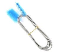 Voarge Brosse de nettoyage d'aquarium - 150 cm - Flexible - Double extrémité - Tuyaux d'aquarium - Filtre - Brosse pour aquarium - Bleu