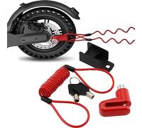 Voarge Cadenas scooter électrique, chaîne anti-vol moto, cadenas moto, accessoires scooter électrique,roues de vélo armoire avec corde de rappel
