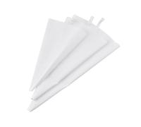 Voarge Ensemble de poches à douille avec douilles de pâtisserie, 3 tailles ensemble professionnel de poches à douille en silicone réutilisables, sacs de remplissage de joints pour garnir et décorer