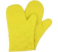 Voarge Gants de cuisine, gants de four résistants à la chaleur, gants de cuisine épaissis et résistants à la chaleur, maniques, 1 paire (jaune)