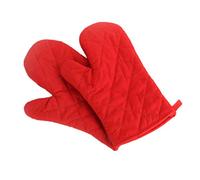 Voarge Gants de Four, Résistants à la Chaleur Gants de Four Épais Résistants à la Chaleur Gants de Cuisine Maniques Gants de Pâtisserie, 1 Paire, Rouge