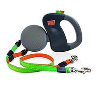 Voarge Laisse rétractable automatique pour chien - Double laisse pour 2 chiens - Convient pour les chiens de petite et moyenne taille - Ne s'emmêle pas