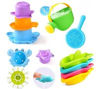 Voarge Lot de 10 jouets de bain pour bébé, jouets aquatiques pour enfants, à partir de 1, 2, 3, 4 ans