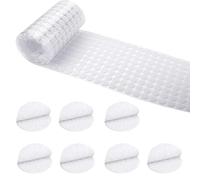 Voarge Lot de 1008 pastilles autocollantes - 10 mm - Blanc - Pour papier et plastique