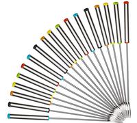 Voarge Lot de 18 fourchettes à Fondue en Acier Inoxydable avec poignée en Acier Inoxydable, Fruits Chocolat, Fontaine à Fromage avec poignée résistante à la Chaleur