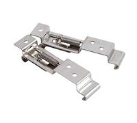 Voarge Lot de 2 clips de plaque d'immatriculation arrière en acier inoxydable pour camion, voiture, bateau