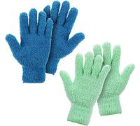 Voarge Lot de 2 paires de gants anti-poussière en microfibre pour dépoussiérer les voitures, laver les rétroviseurs, stores