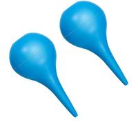 Voarge Lot de 2 seringues de nettoyage pour oreilles - 60 ml - En silicone - Pour un nettoyage en douceur du cérumen par rinçage des oreilles - Bleu