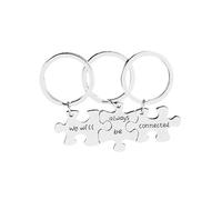 Voarge Lot de 3 porte-clés avec chaîne, porte-clés puzzle pour amis et familles, cadeau fin et mignon d'amitié, porte-clés créatif